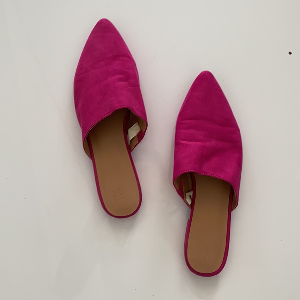 Bright Pink Mules
